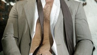 Muscular gay Paul Wagner unveils his big dick while teasing in a suit – Page 10