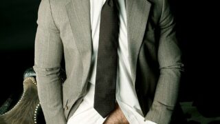 Muscular gay Paul Wagner unveils his big dick while teasing in a suit – Page 9